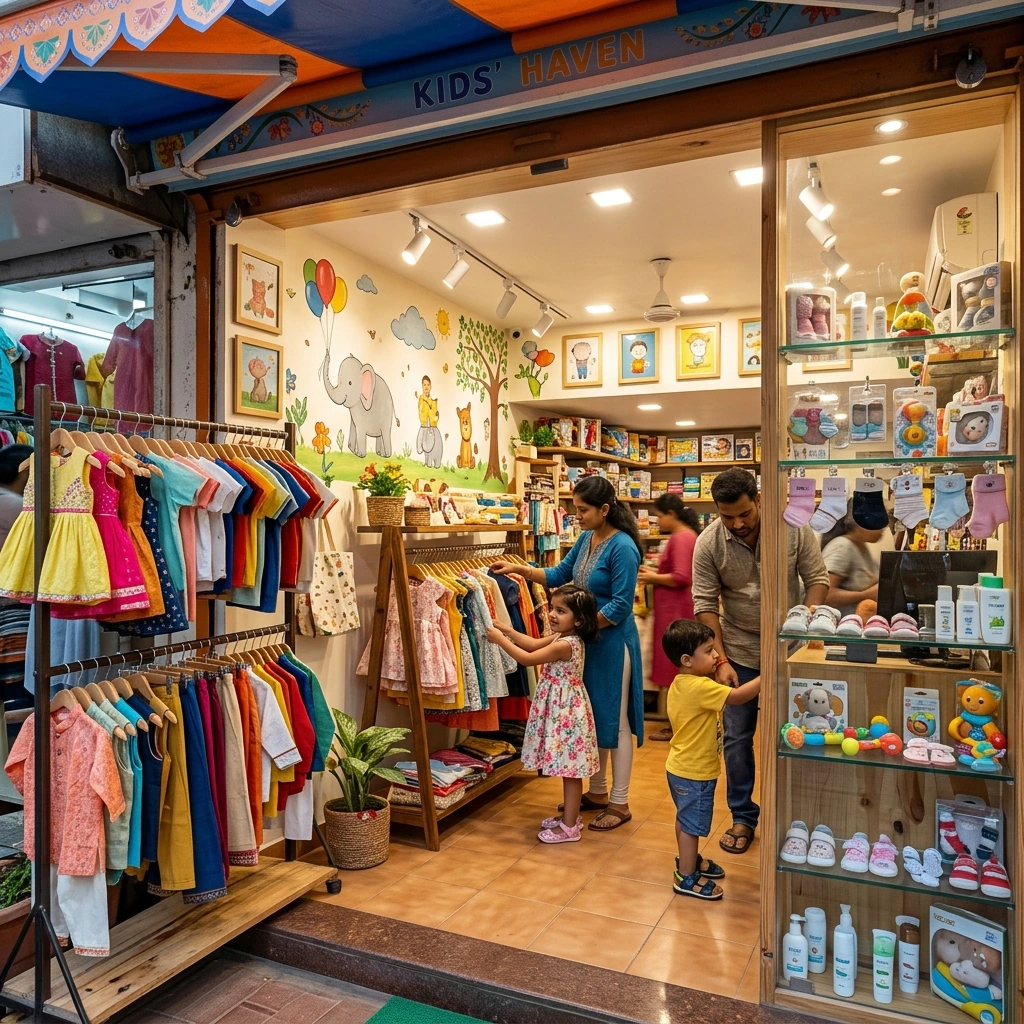 Kaival Kids Store β Accessories and display area